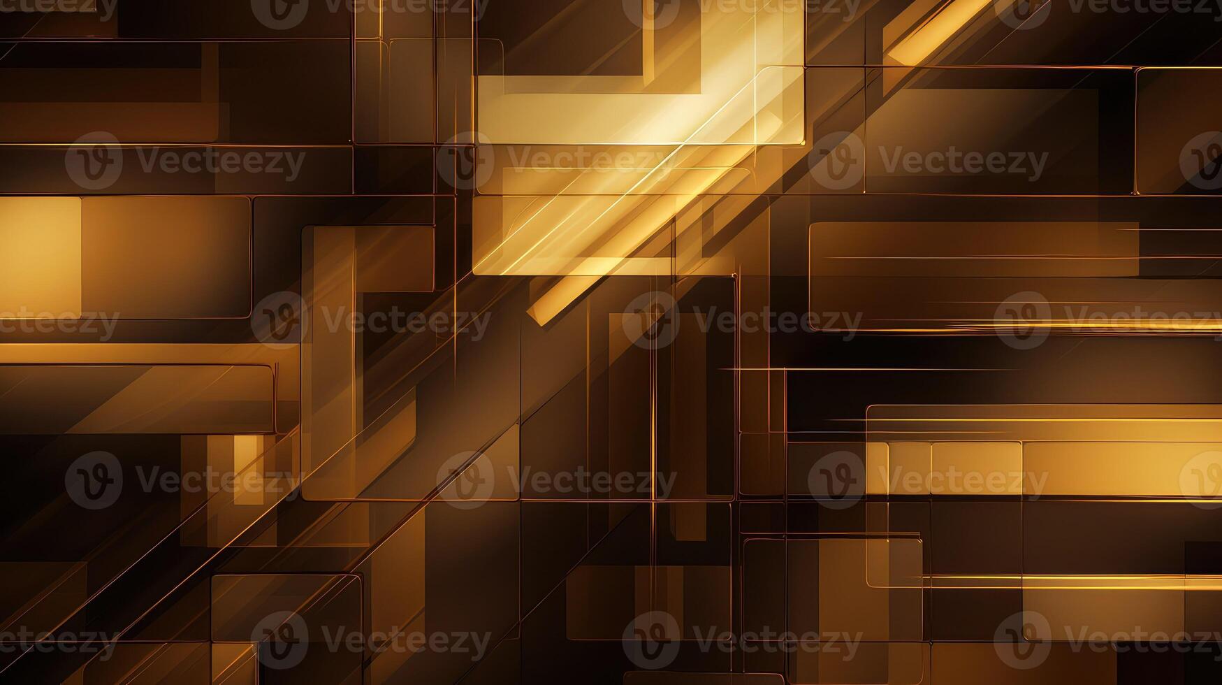 shapes brown and gold abstract background photo
