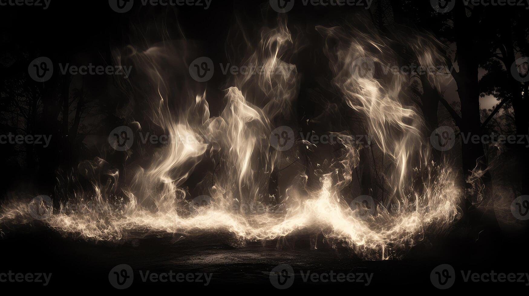 light black and white flames photo