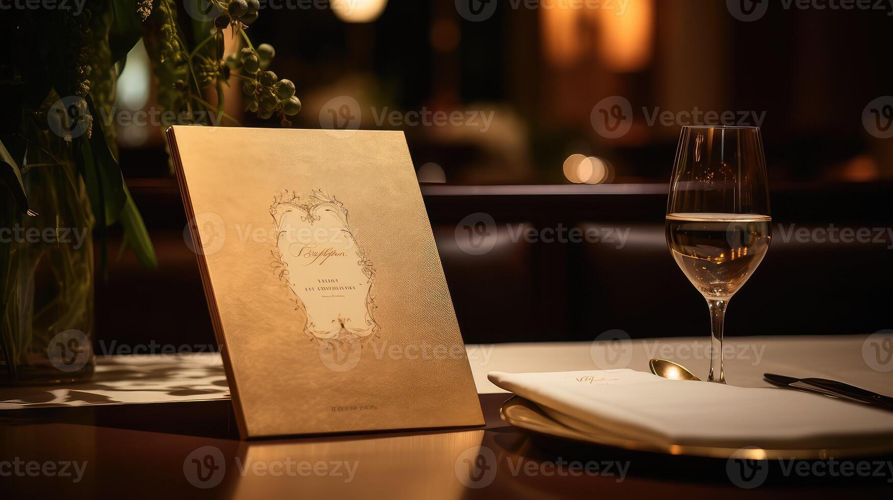 sophistication gold script photo