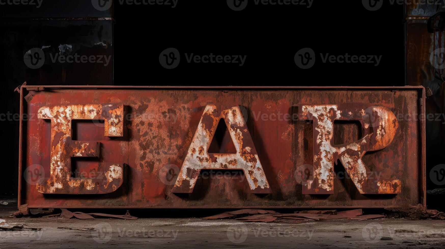 patina red rusted metal photo