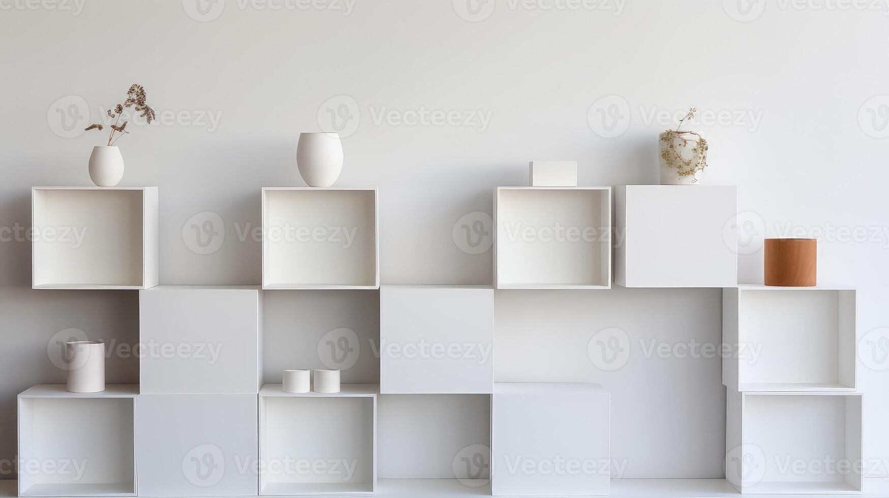 organized square white box photo