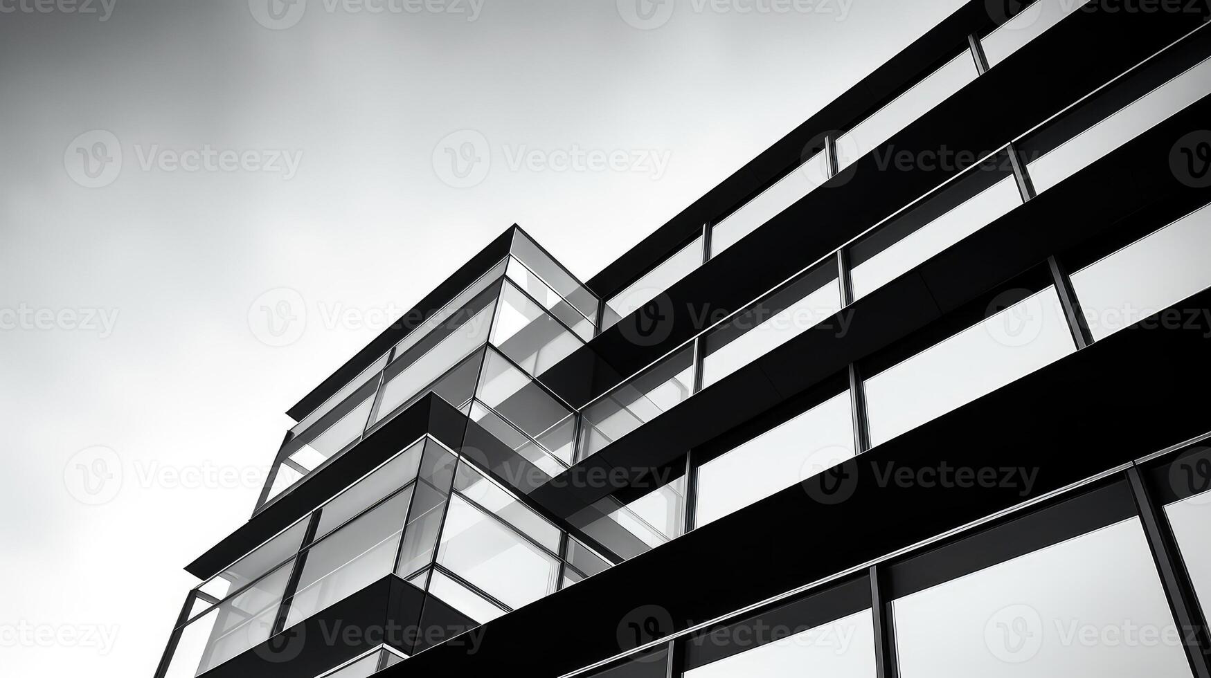 modernism buildings black and white photo
