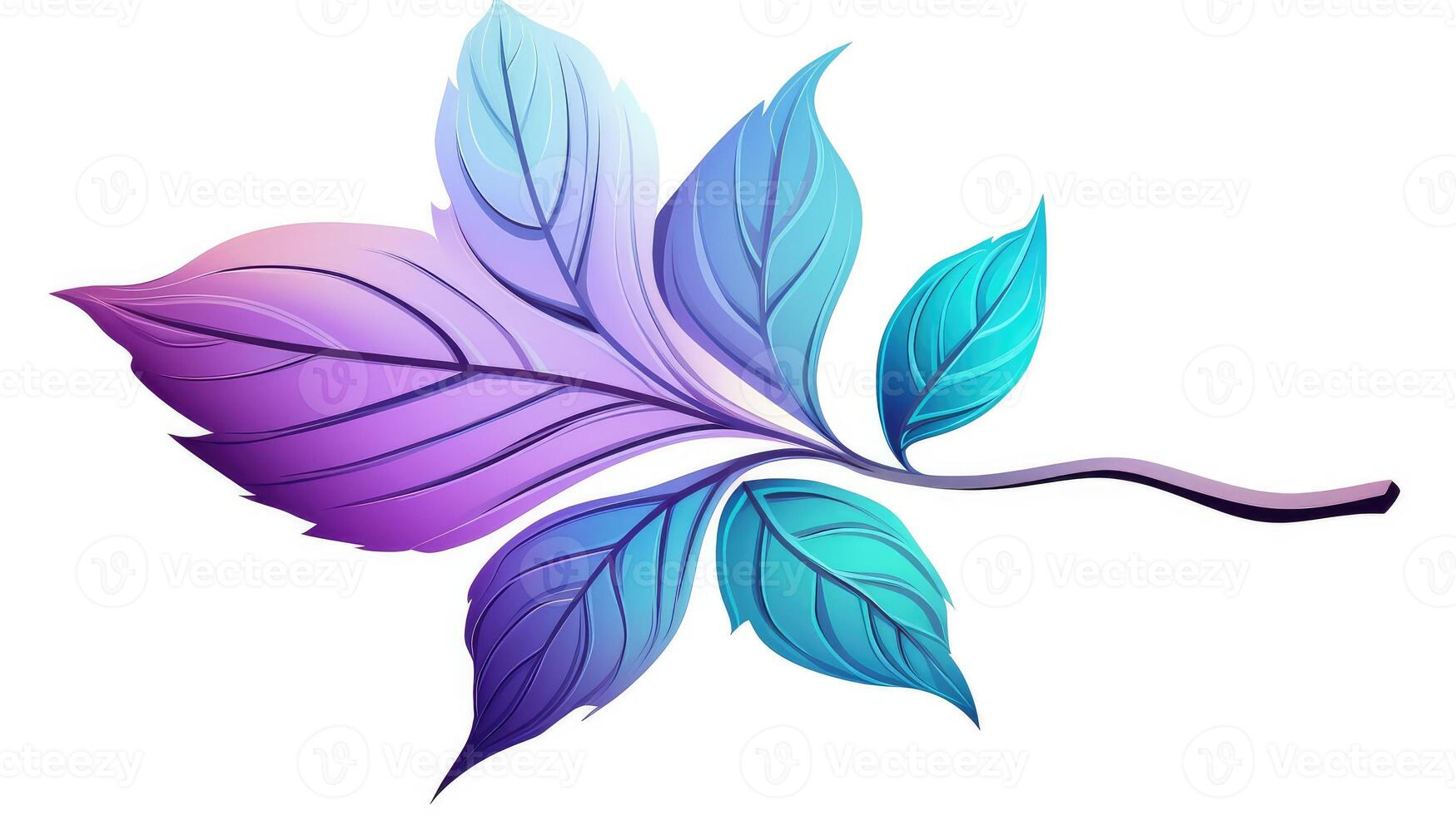 blue leaf clip art photo