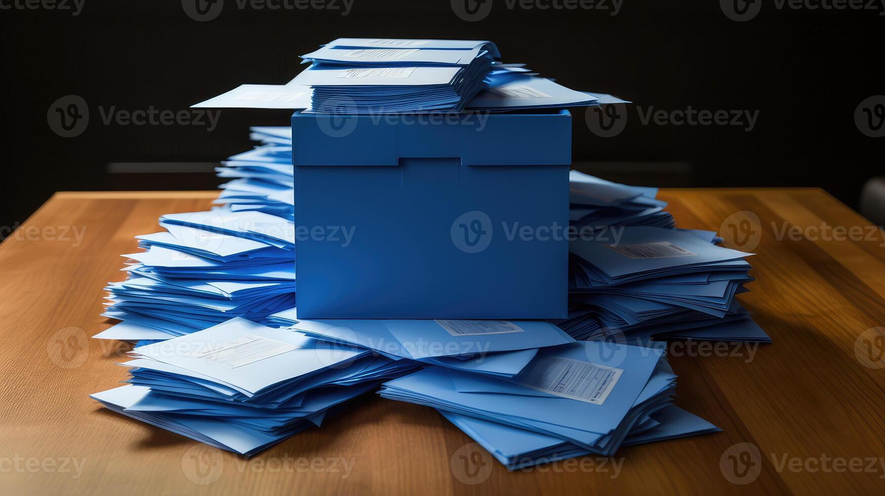 stack check box blue photo