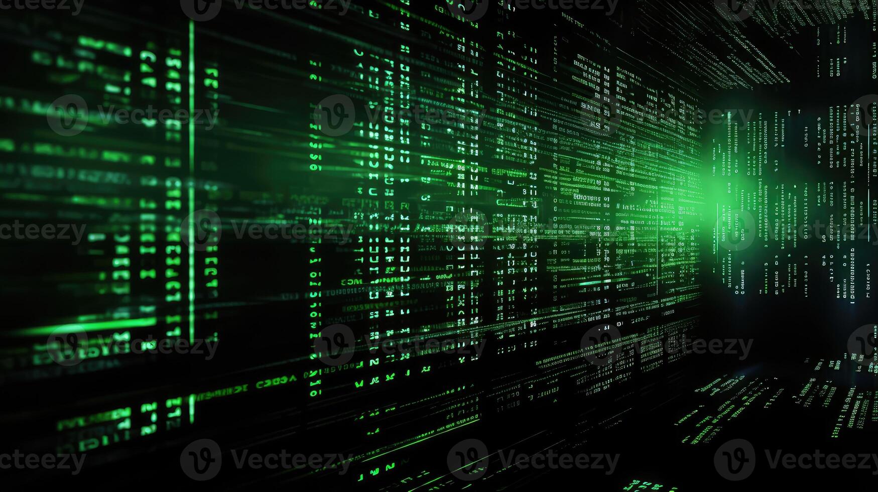 digital green black tech background photo