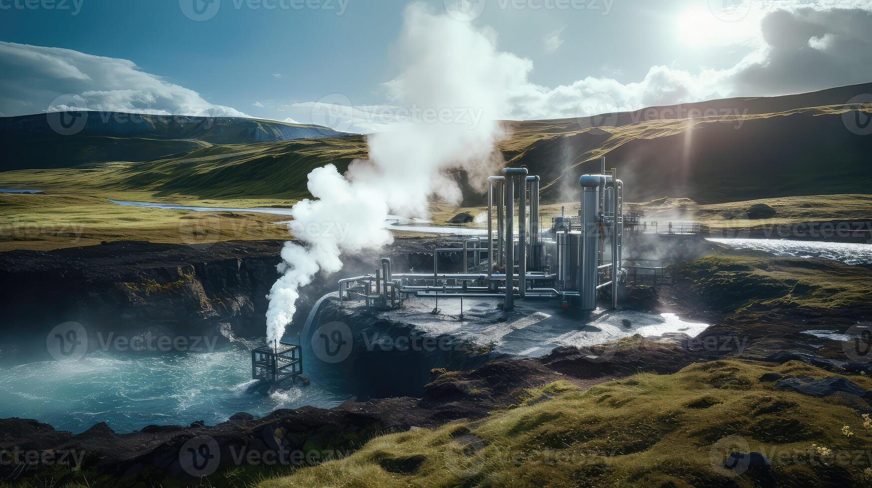 power geothermal plant photo