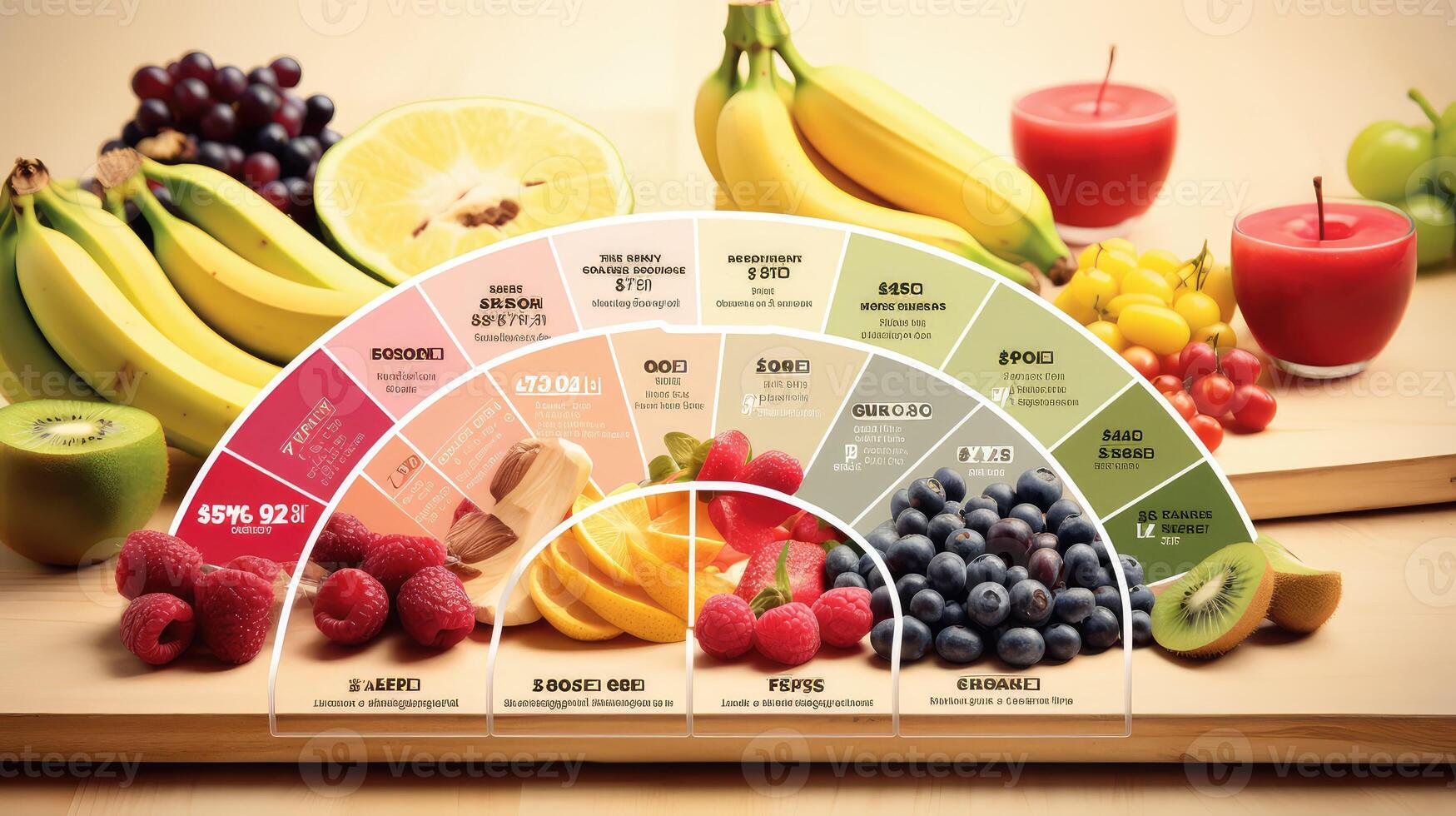 fruits infographic tables photo