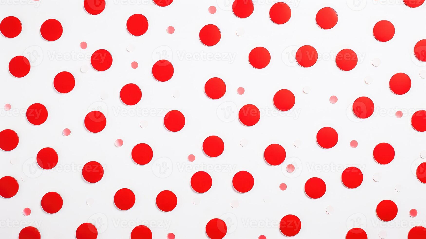 playful red polka dot pattern photo