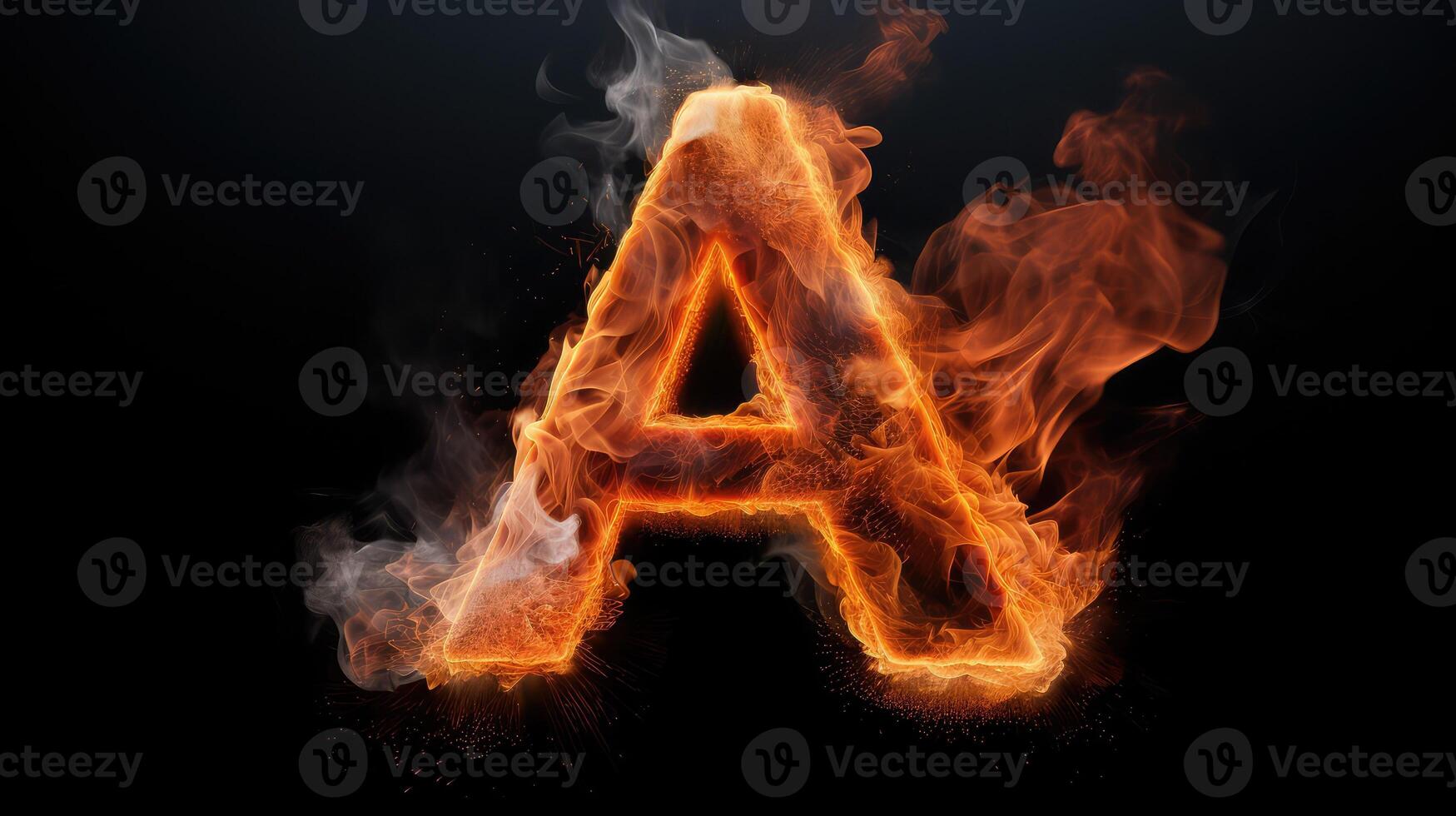 alphabet fire letters photo