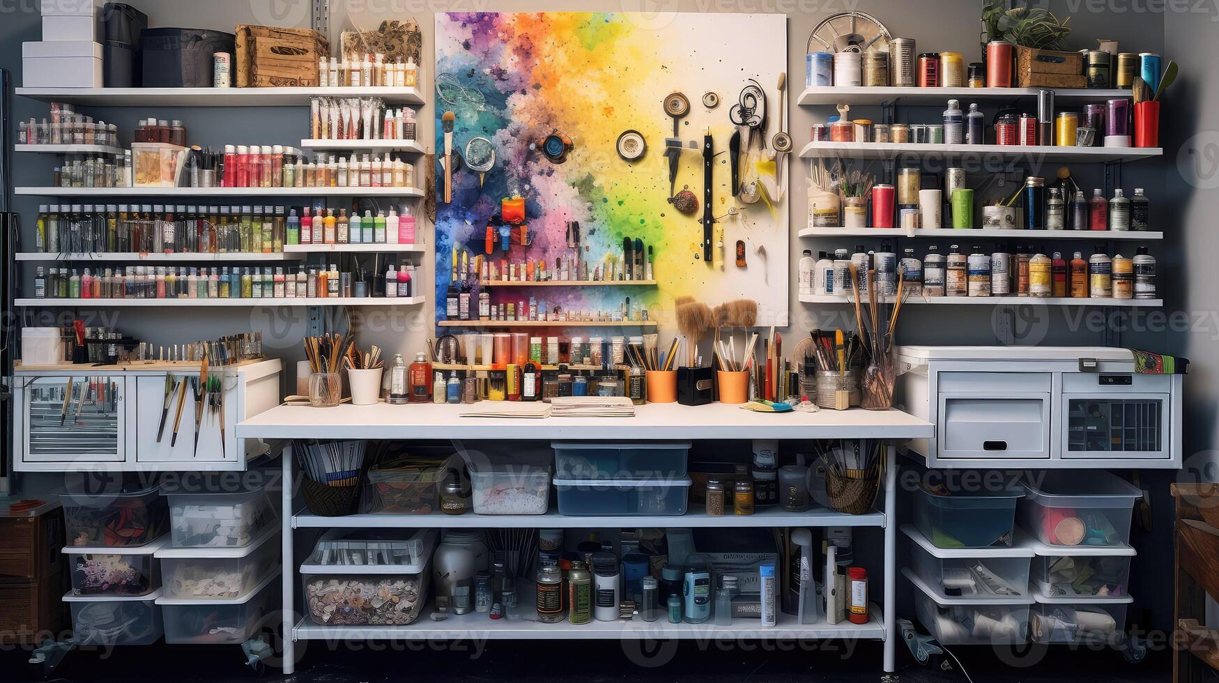 supplies studio wall photo