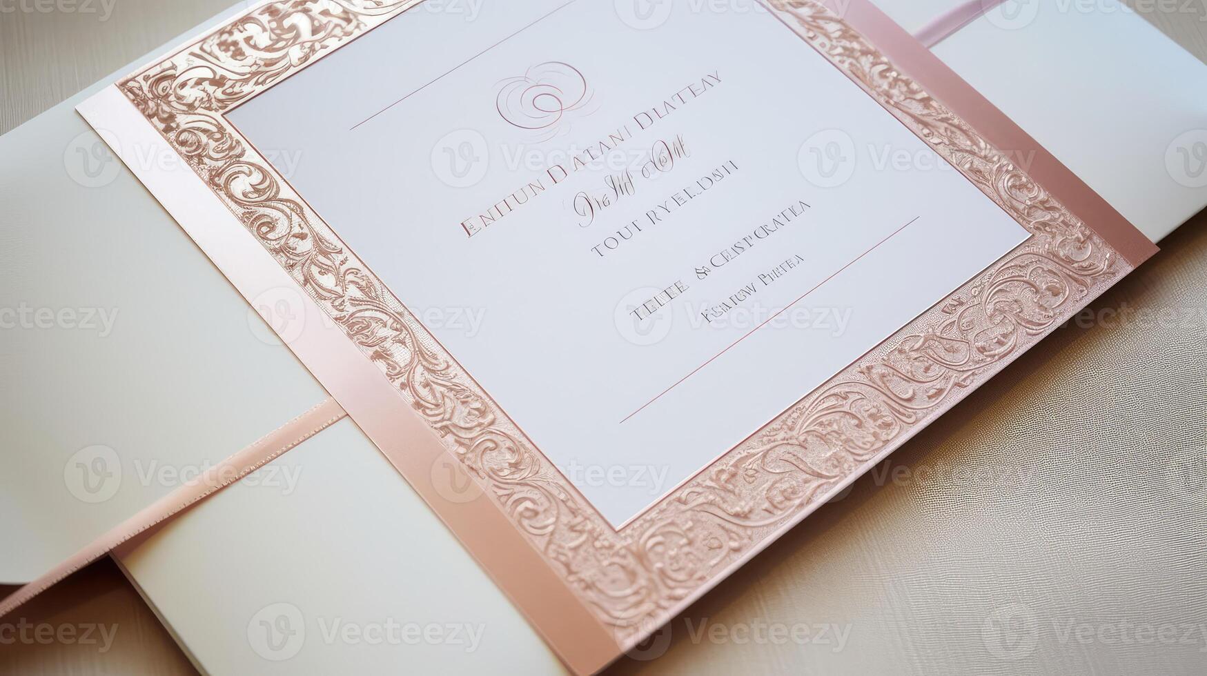 sophisticated rose gold border photo