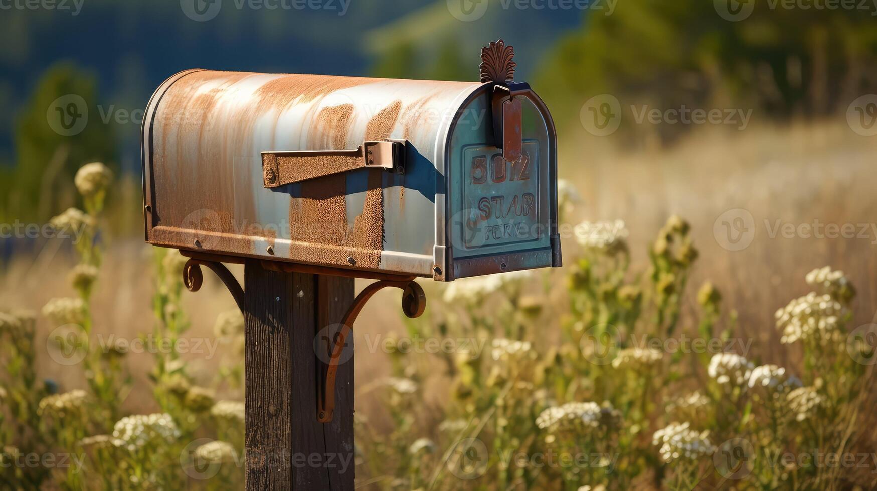 mailbox rustic metal photo