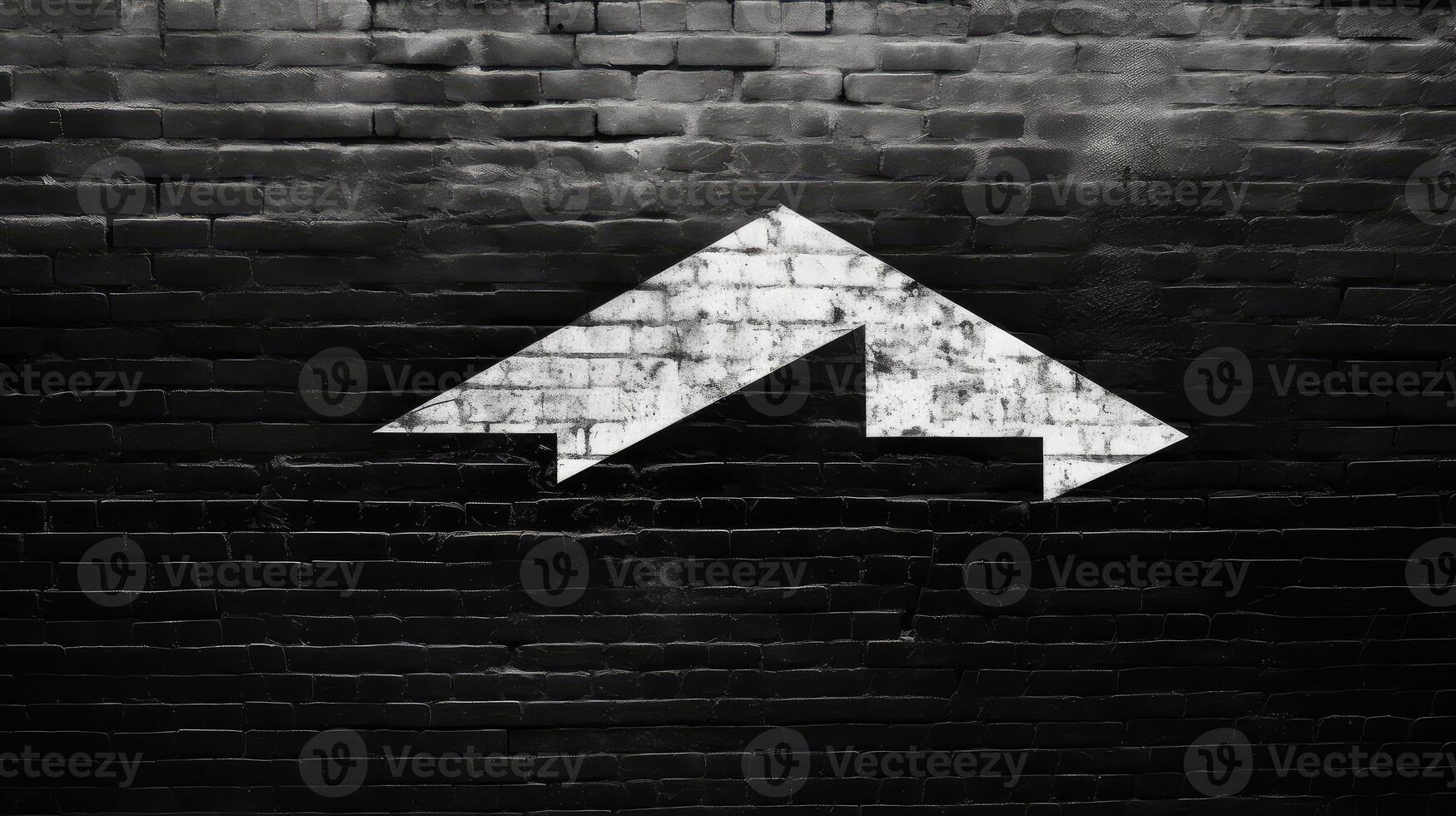 cityscape black and white arrow photo