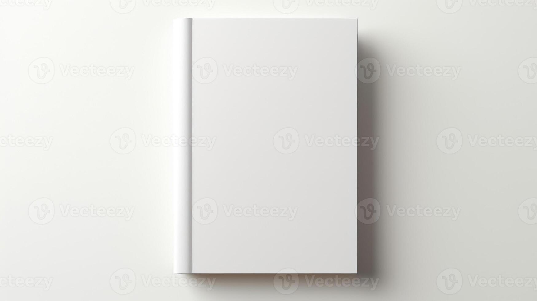 clean book on white background photo