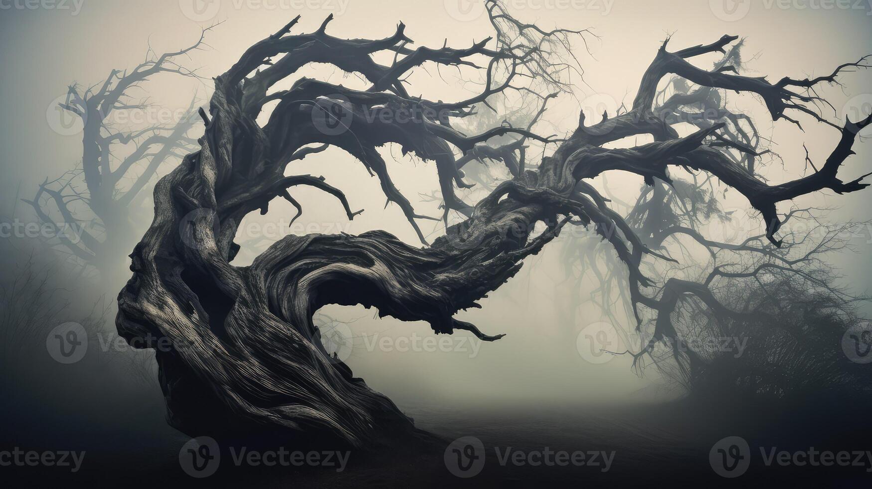 eerie scary tree photo