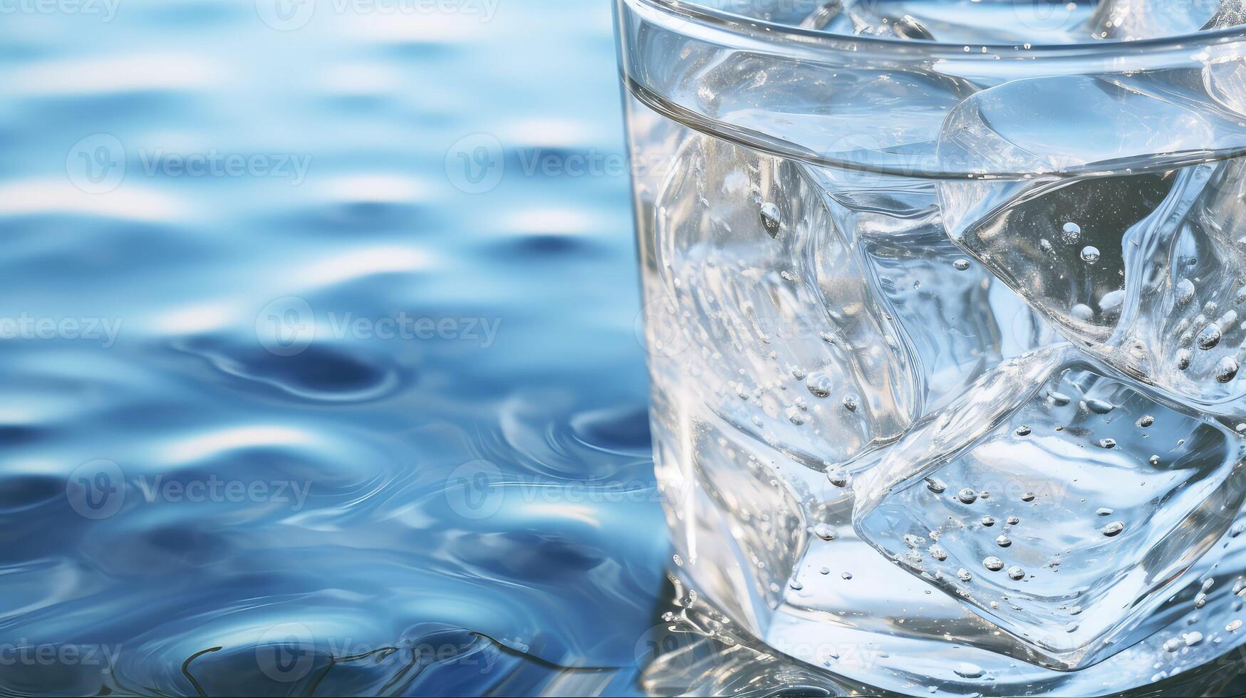 ice water glasses photo