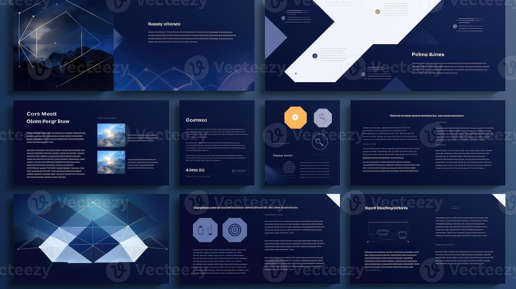 abstract presentation template blue photo