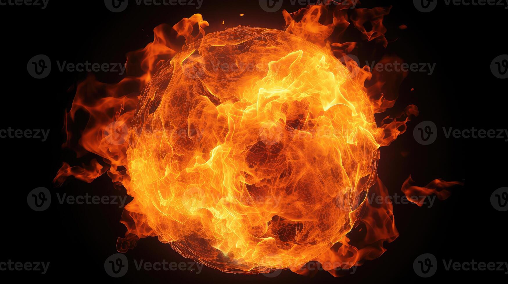flames fireball fire photo