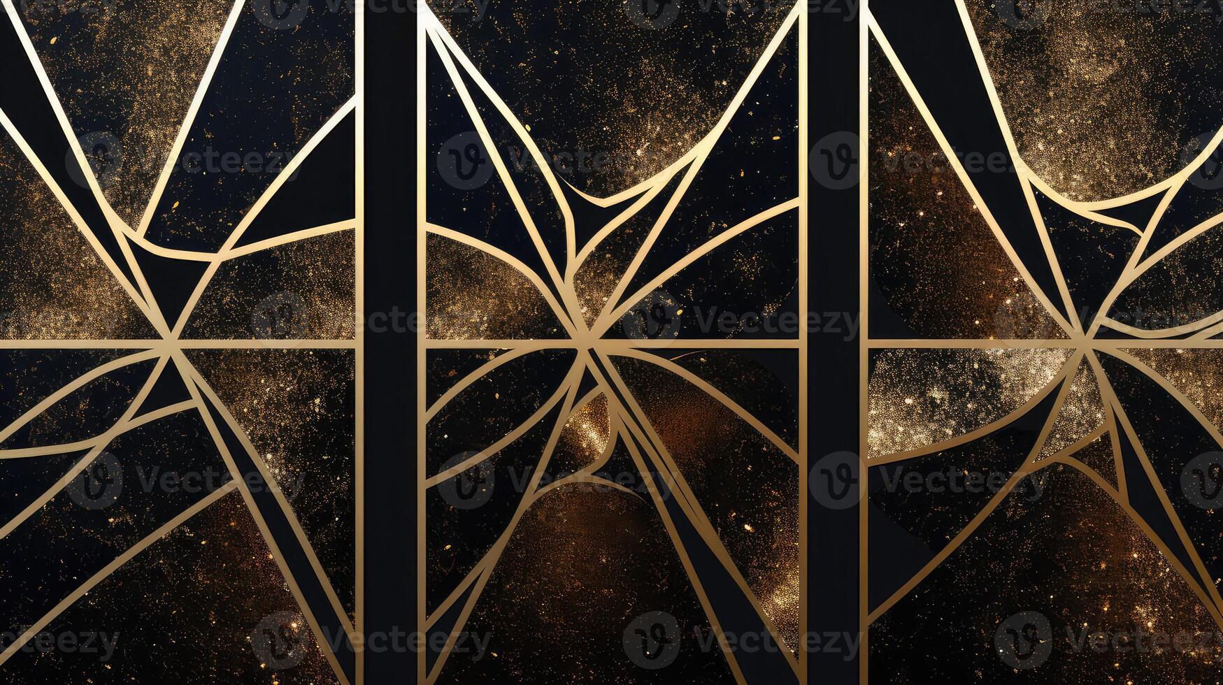 symmetrical gold glitter pattern photo