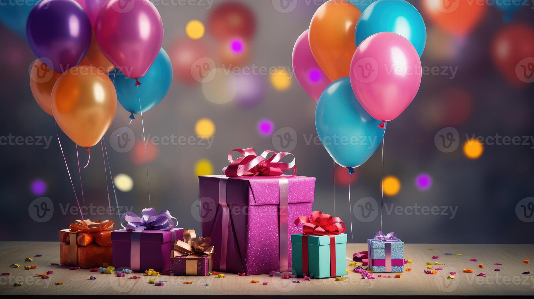 balloons birthday gift photo