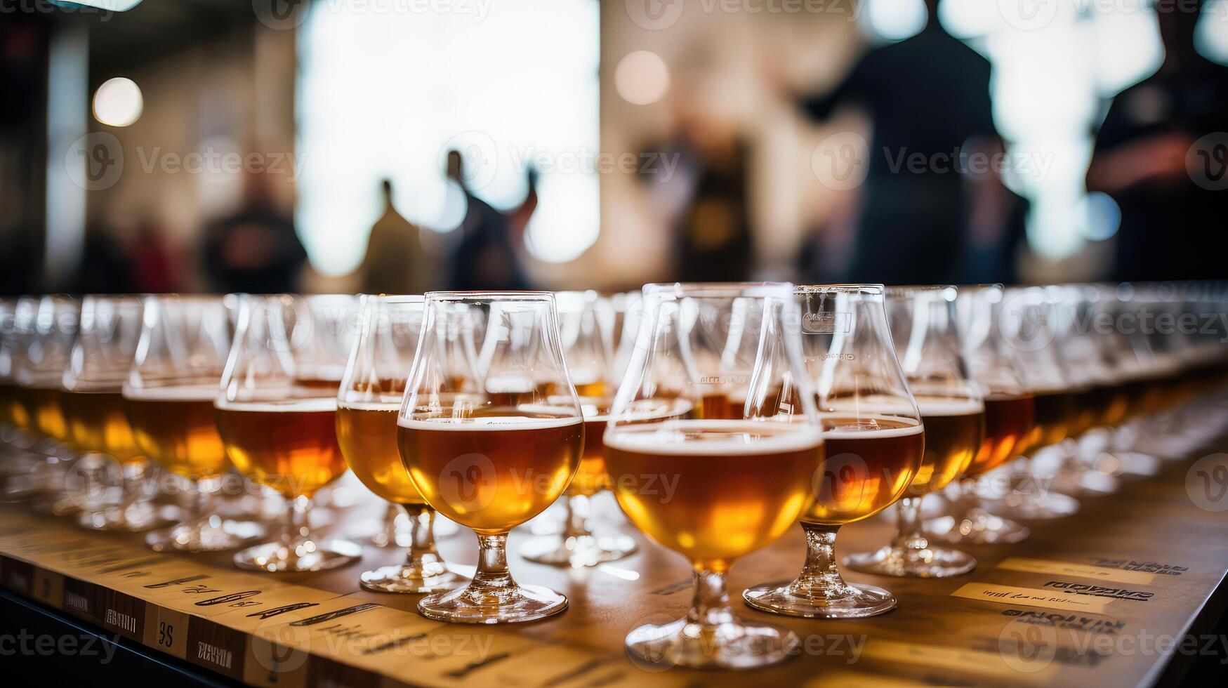 lager beer above photo