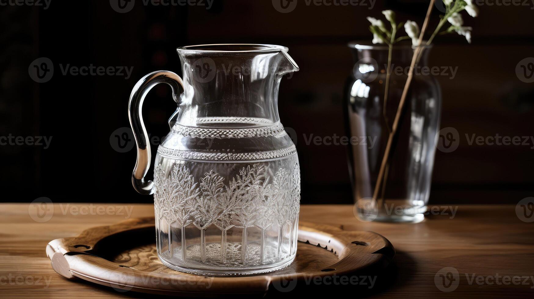 etched water pitcher photo