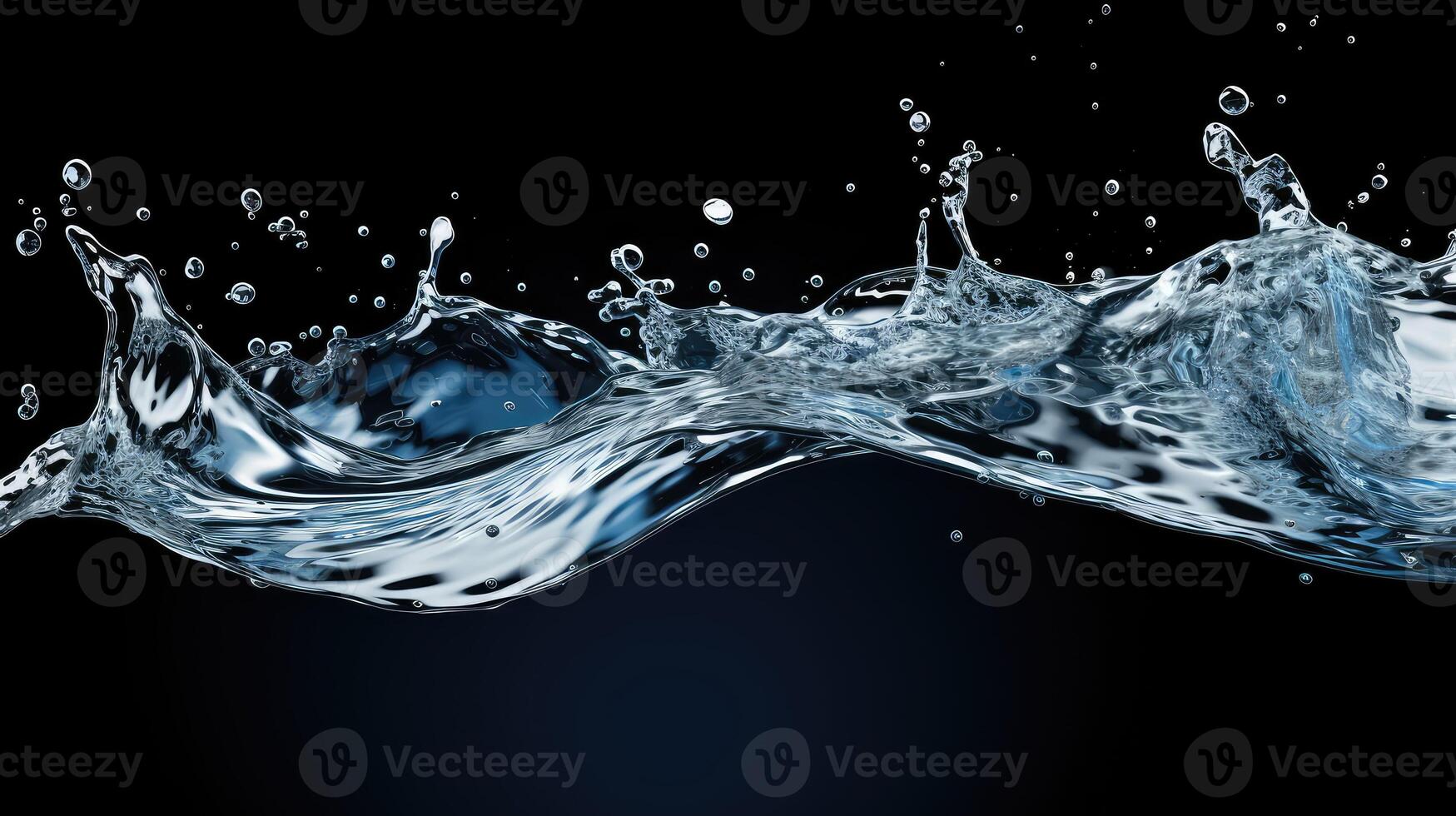 stream water splash on transparent background photo