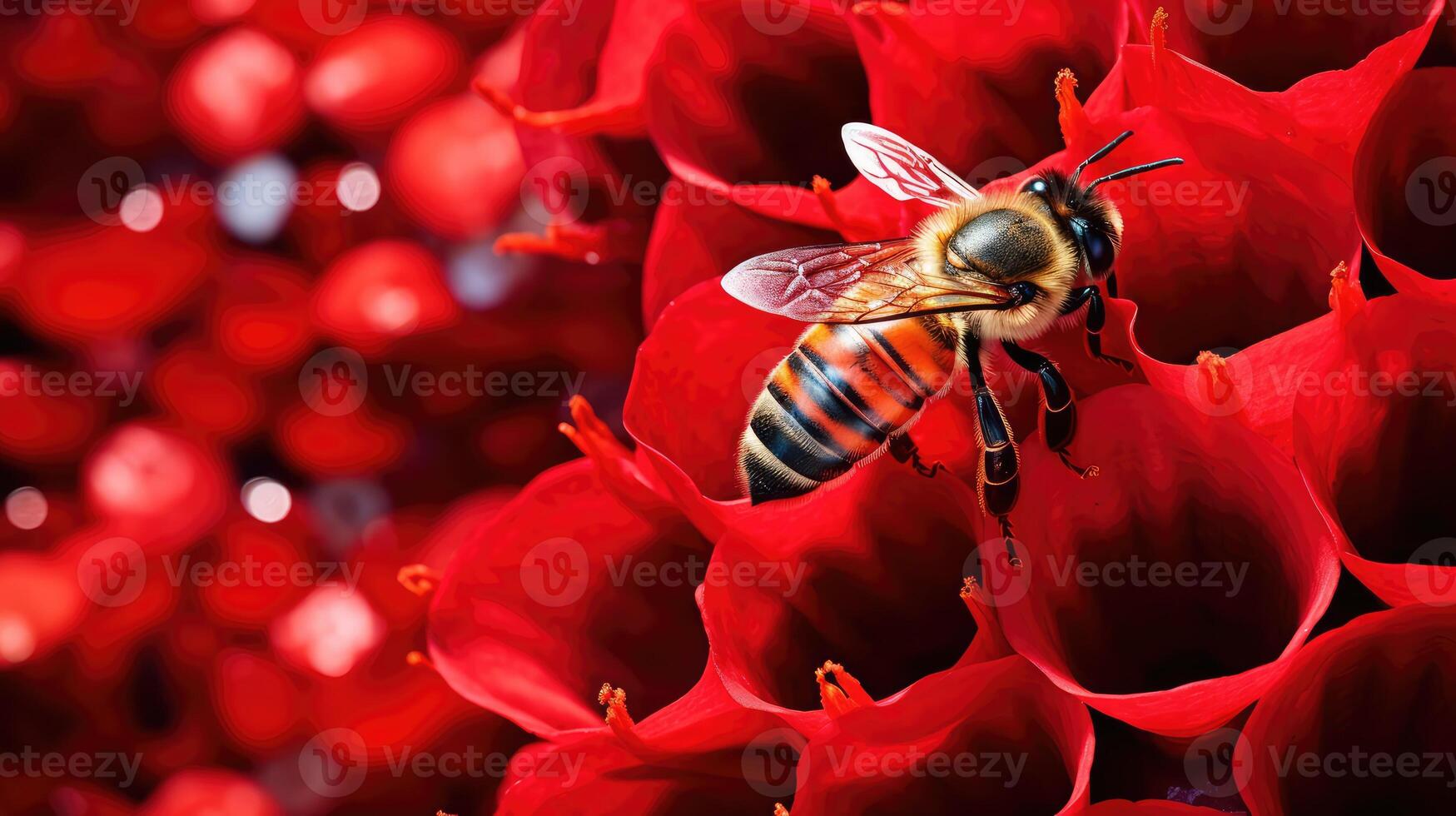 composition red honeycomb photo