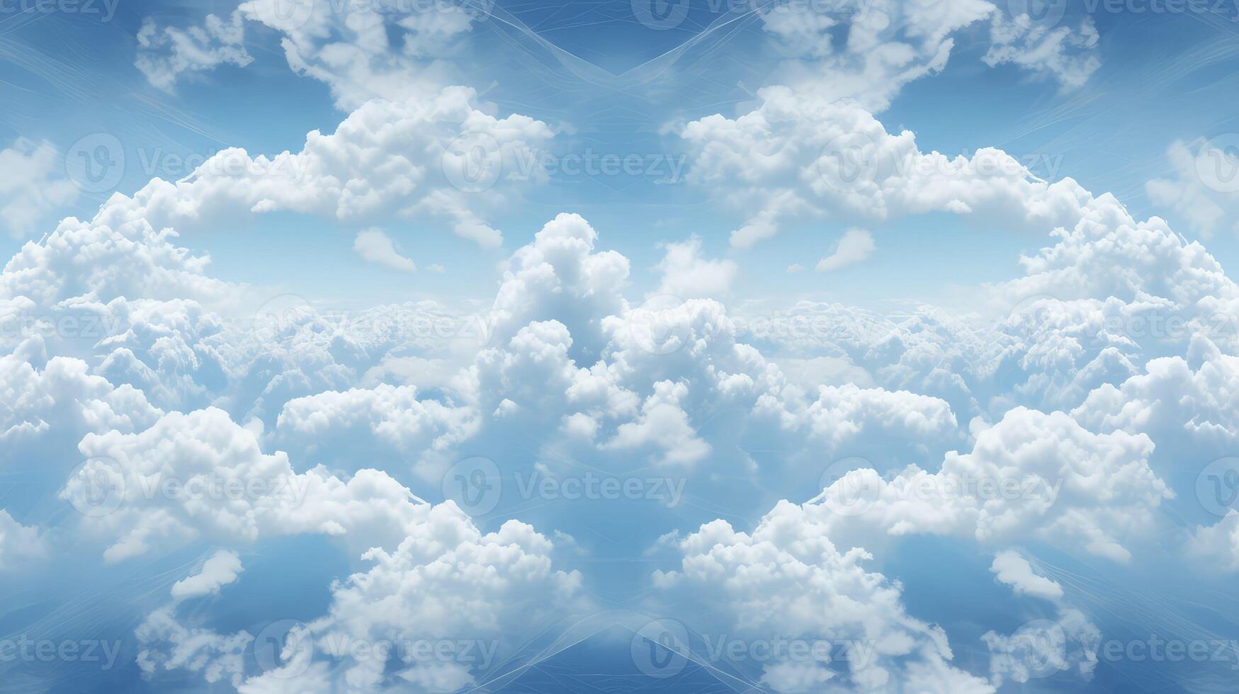 blue comic book clouds photo