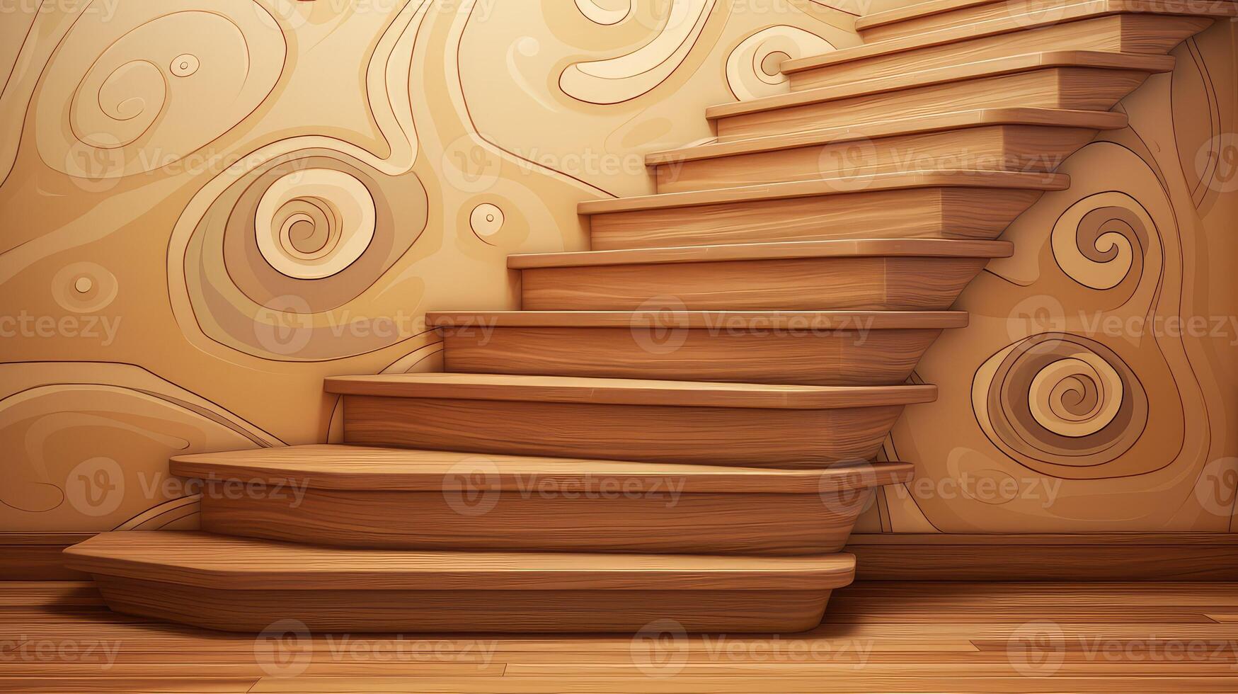 simple cartoon wood grain photo