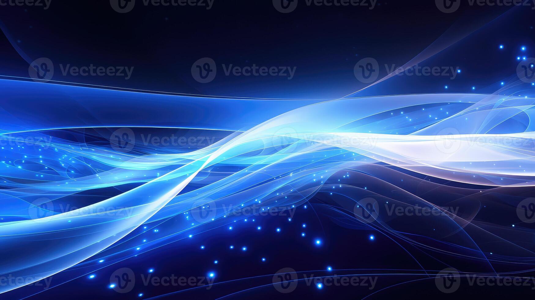 cyber abstract tech blue photo