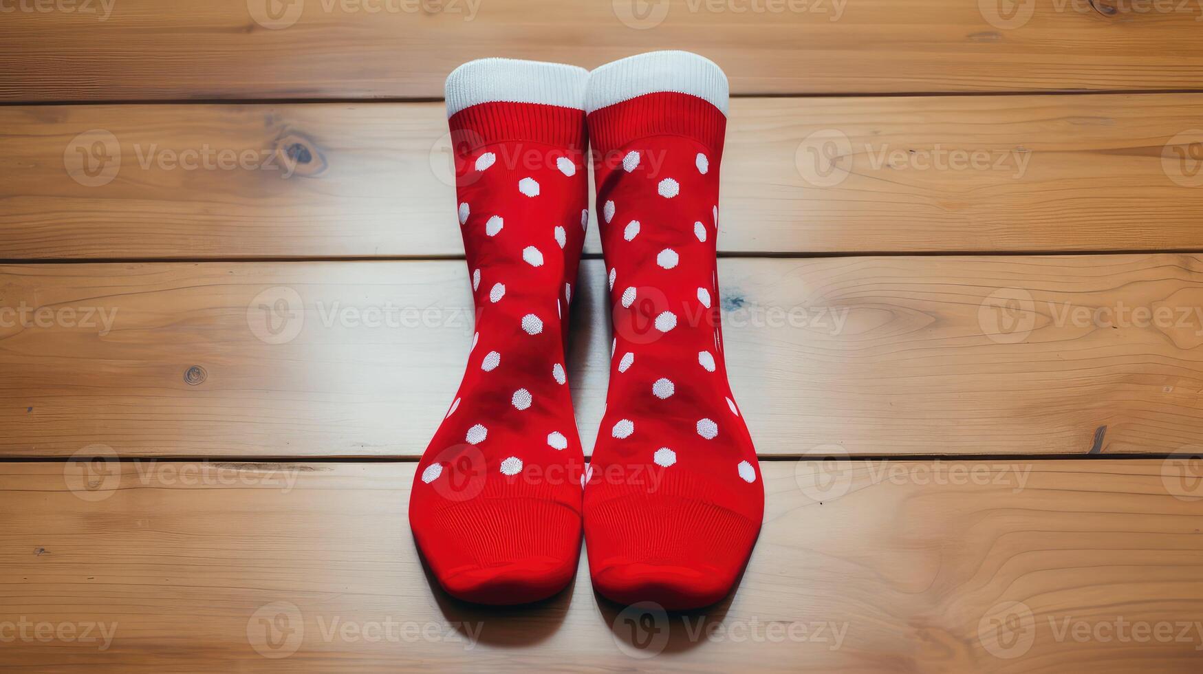 dots red socks photo