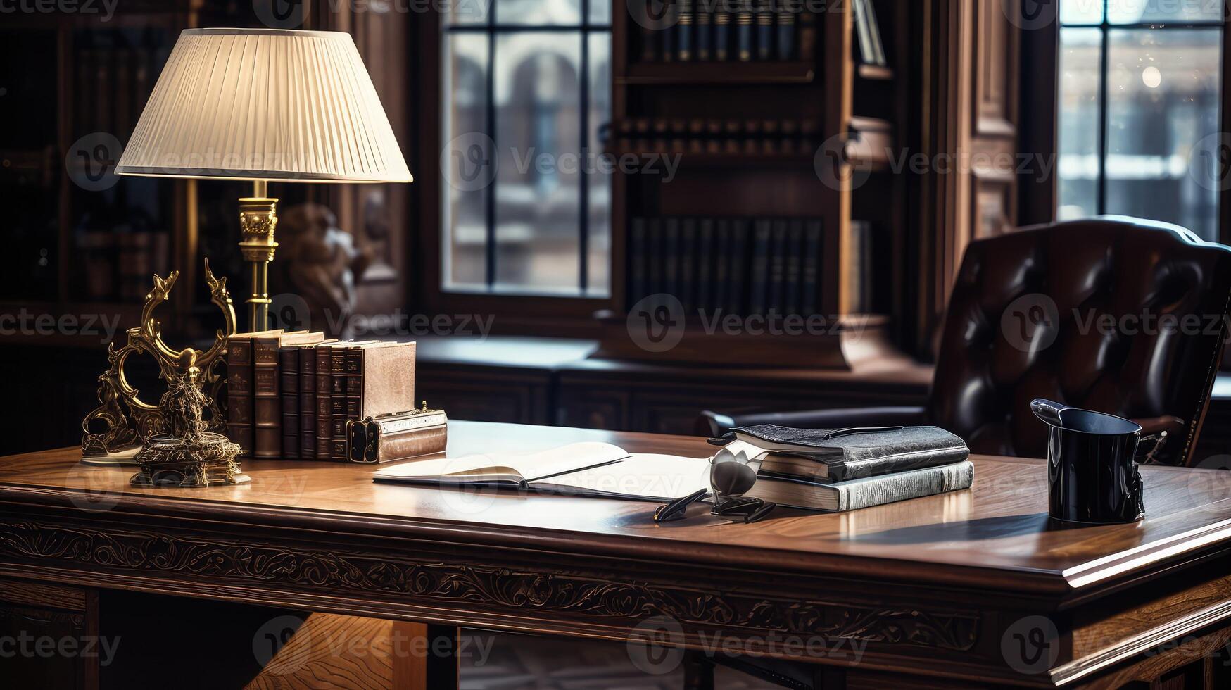 carved office wood photo