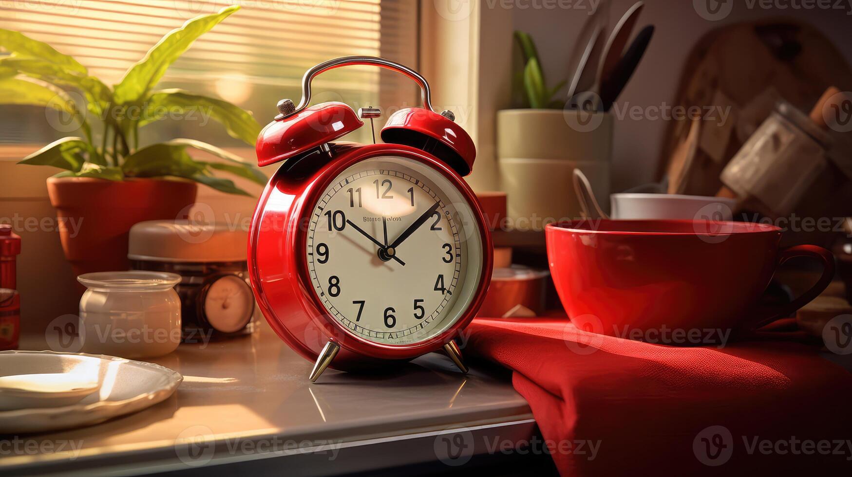 schedule red alarm clock photo