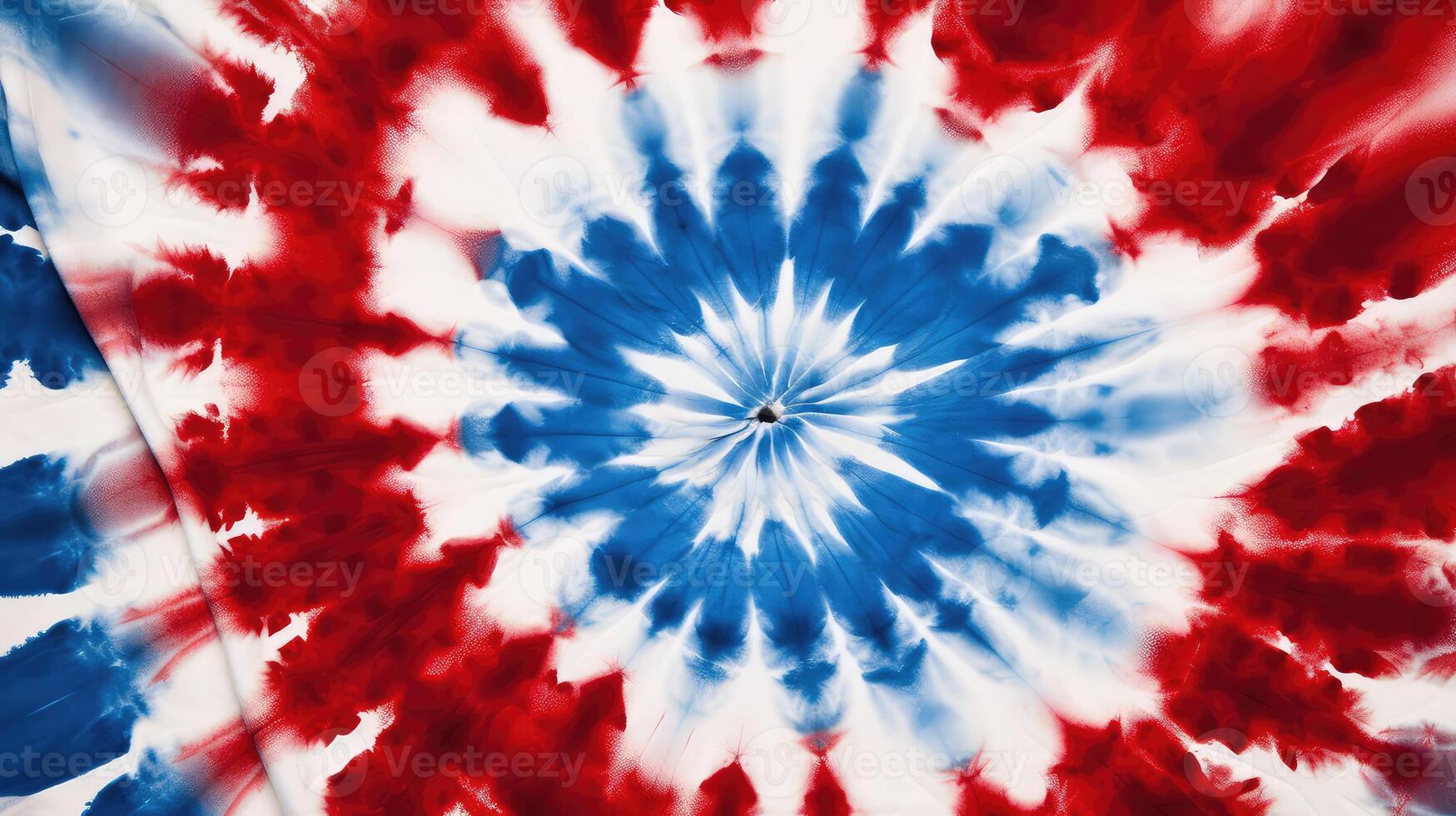 vibrant red white and blue tie dye photo