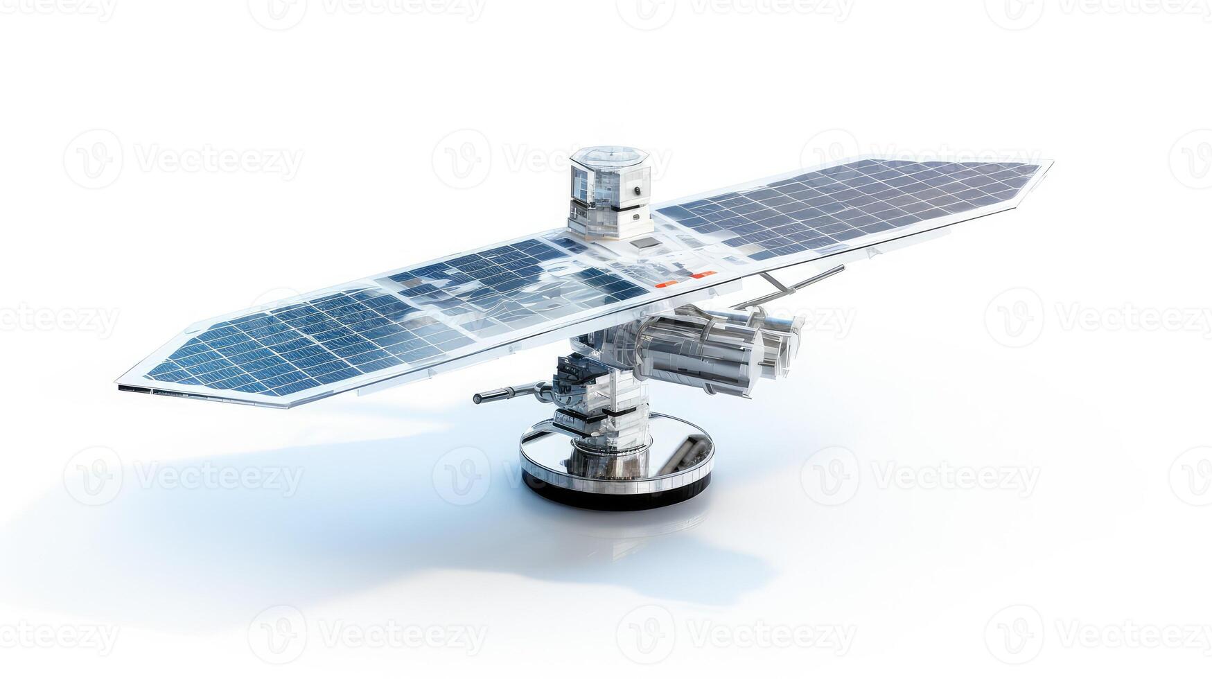 orbital satellite white background photo