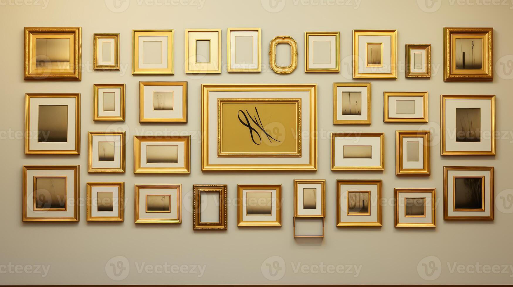 uniformity gold leaf frame photo