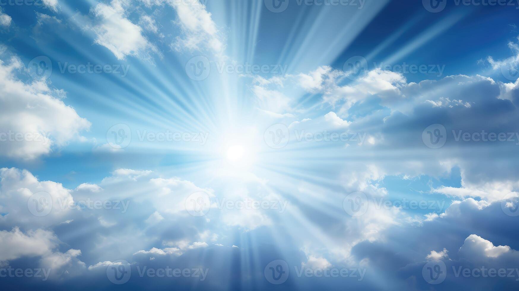 sunlight sunray blue background photo