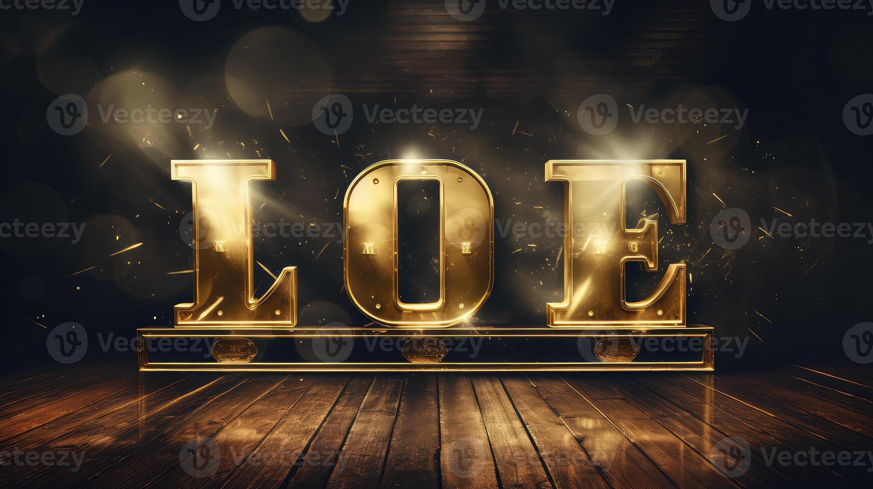 vintage gold font effect photo