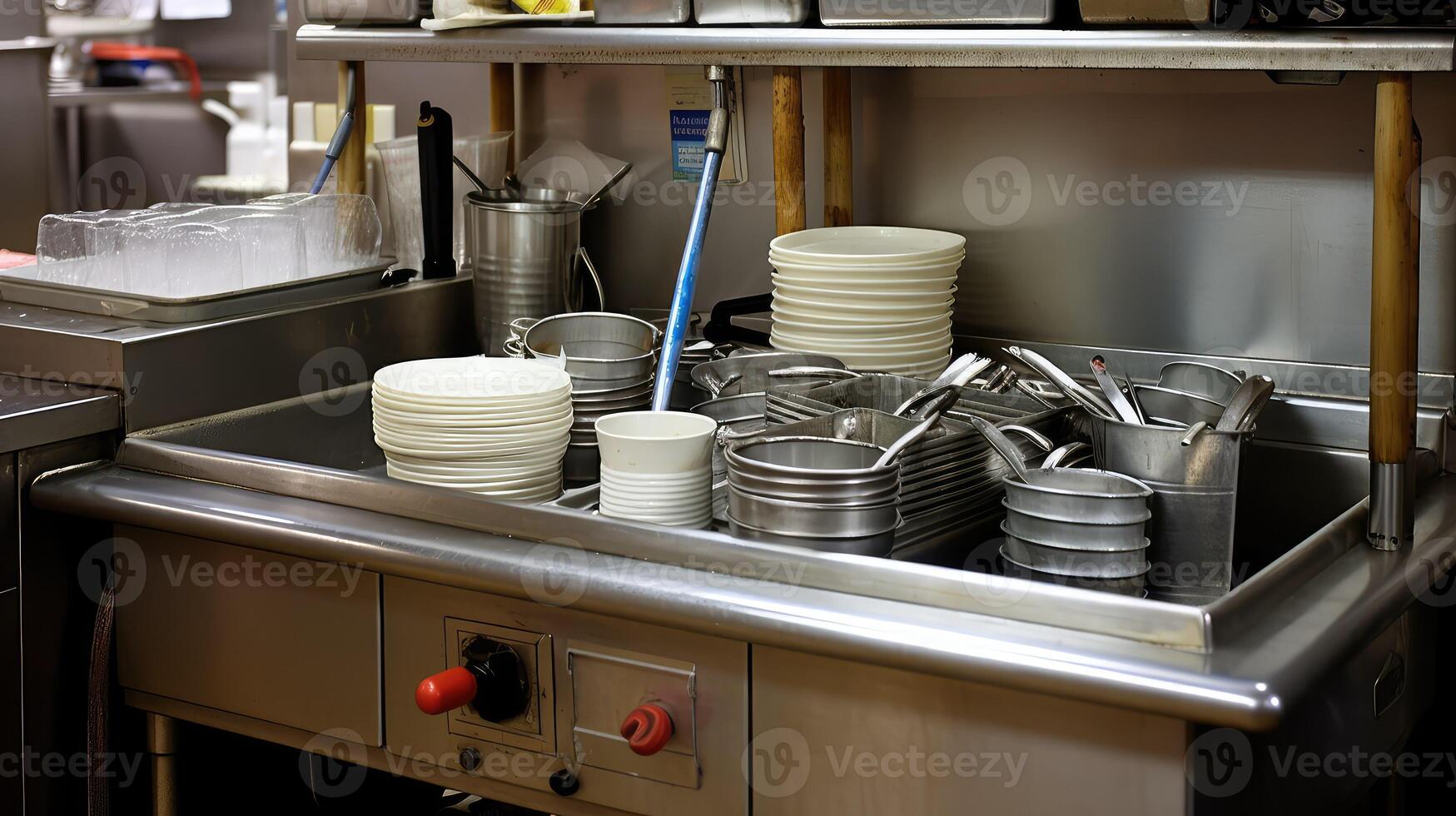 pans commercial kitchen sink photo