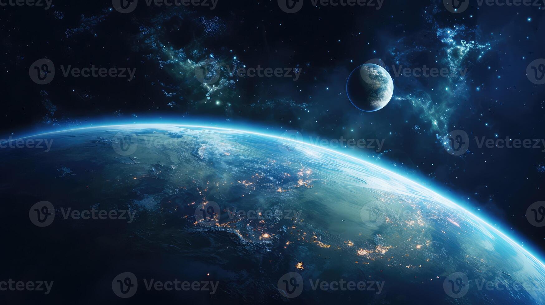oceans galaxy blue photo