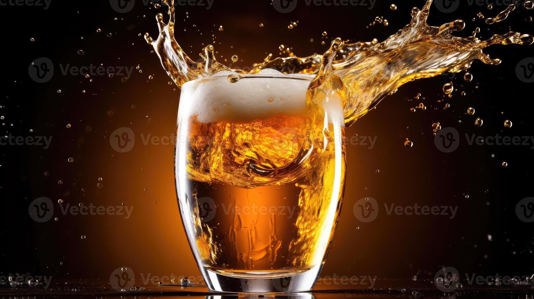 glass beer splash photo