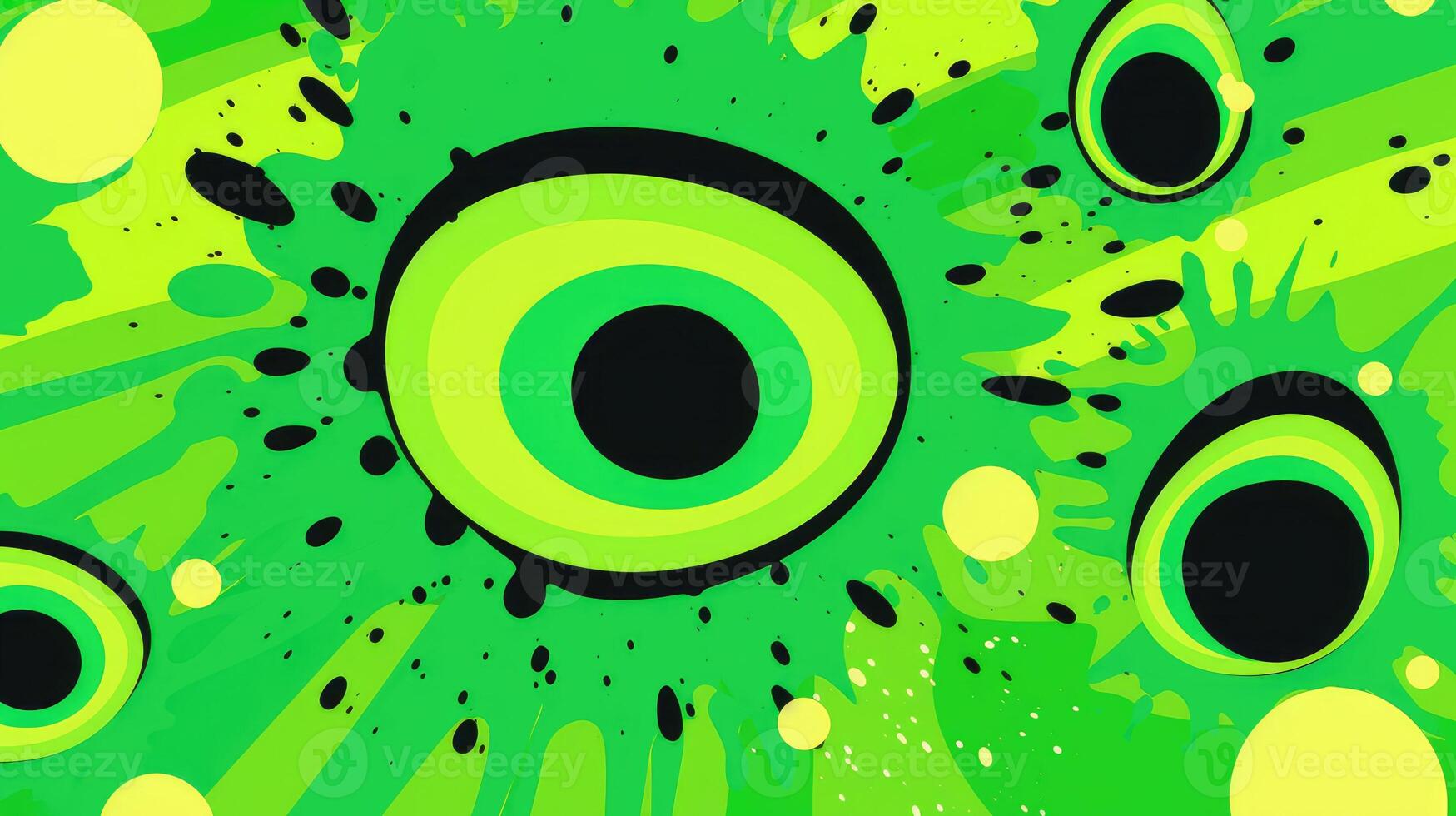 vibrant green pop art background photo