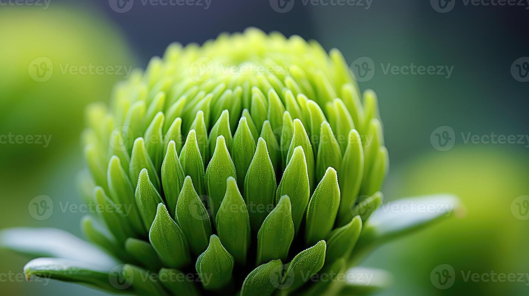 close green chrysanthemum photo