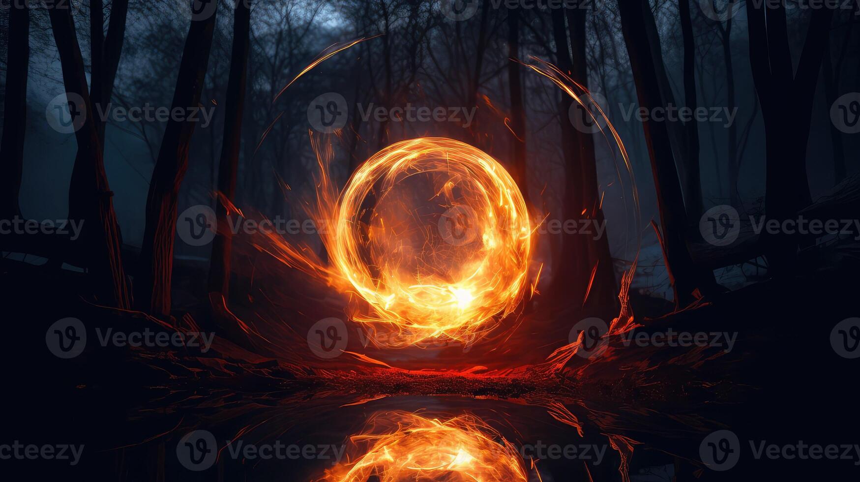 glow fire orb photo