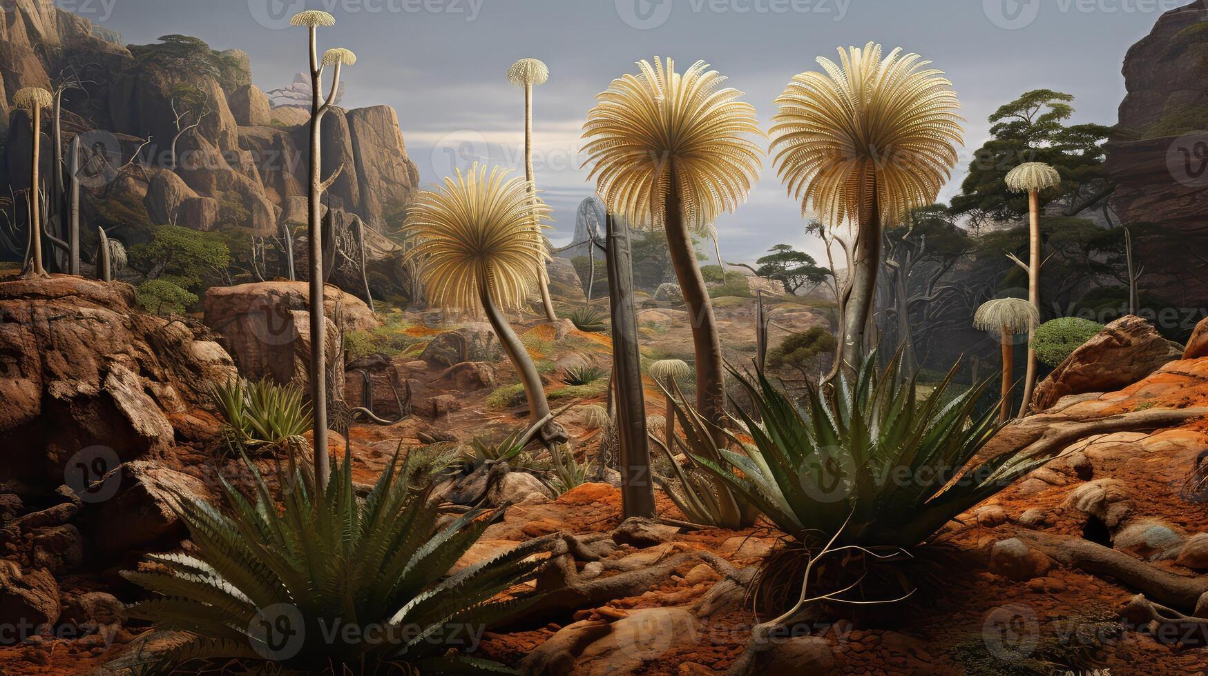 conifers prehistoric plants photo