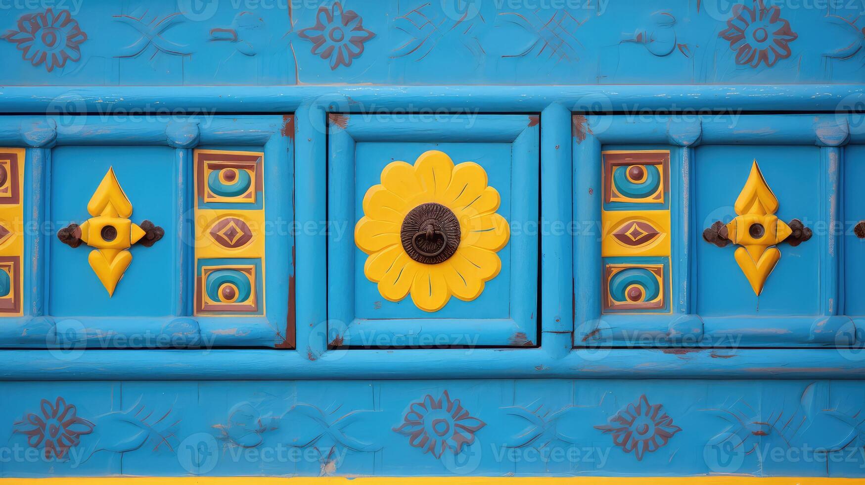 colorful box door photo