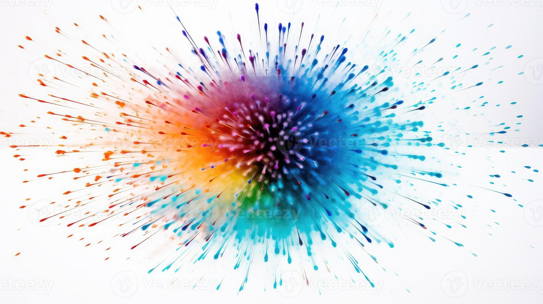 burst white background fireworks photo
