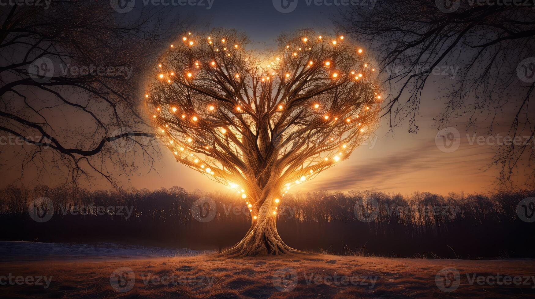 ambiance love tree photo