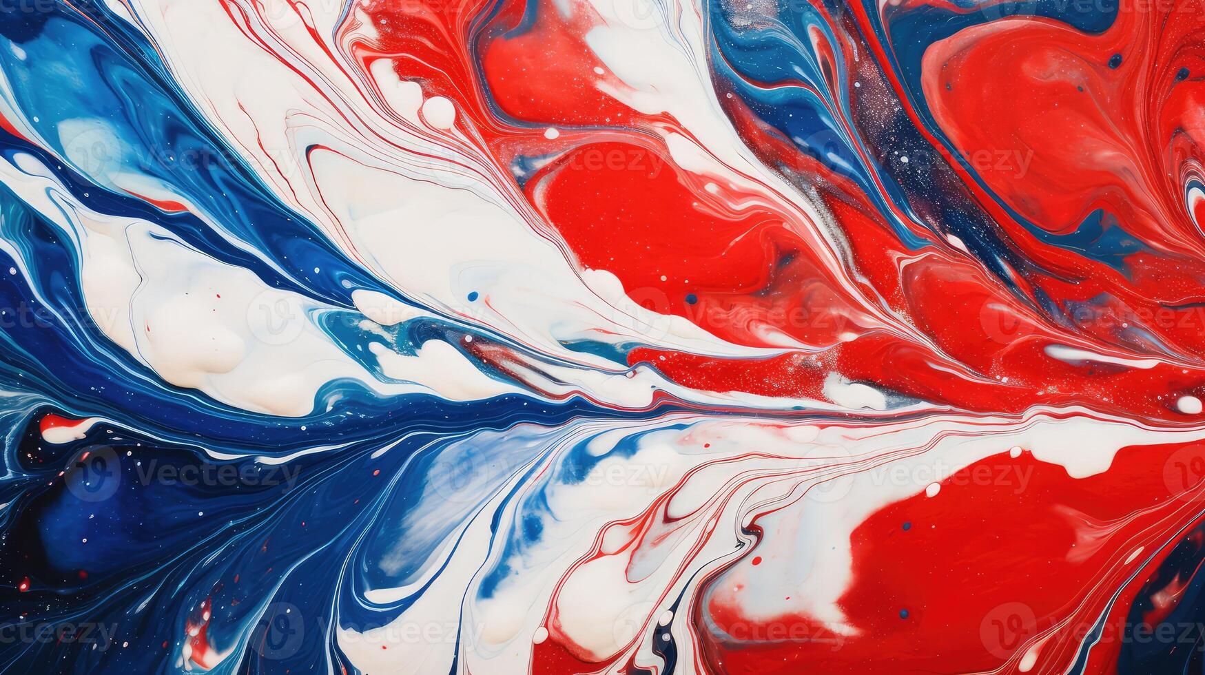 canvas red white blue paint photo